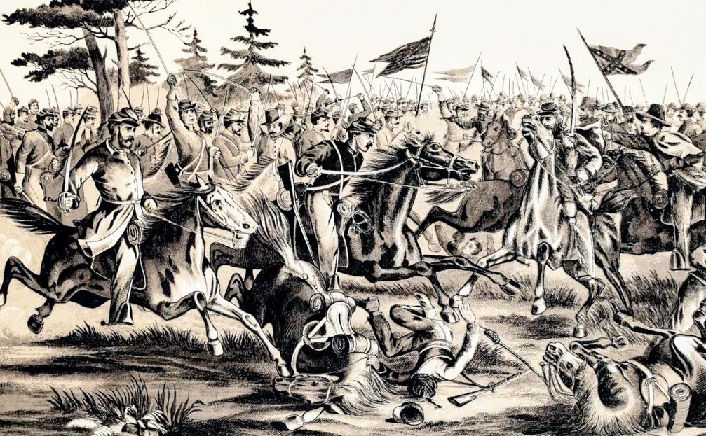 gerregan's tweet photo. Sheridan's Raid on Richmond may seem like a footnote to Civil War history, but try dismissing its impact on anyone watching 10,000 men and horses blow past on dusty Virginia roads. Within 3 days, the Federal cavalry was within an hour's trot of Richmond. https://t.co/o5H9VVTDu7 https://t.co/MYVG42WvRE