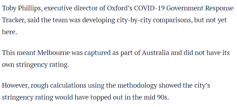 How did  @theage screw this up?They misinterpreted  @TobyMPhillips. Whilst it is true that you can't view city by city comparisons that DOESN'T mean that Melbourne was captured as part of Australia.