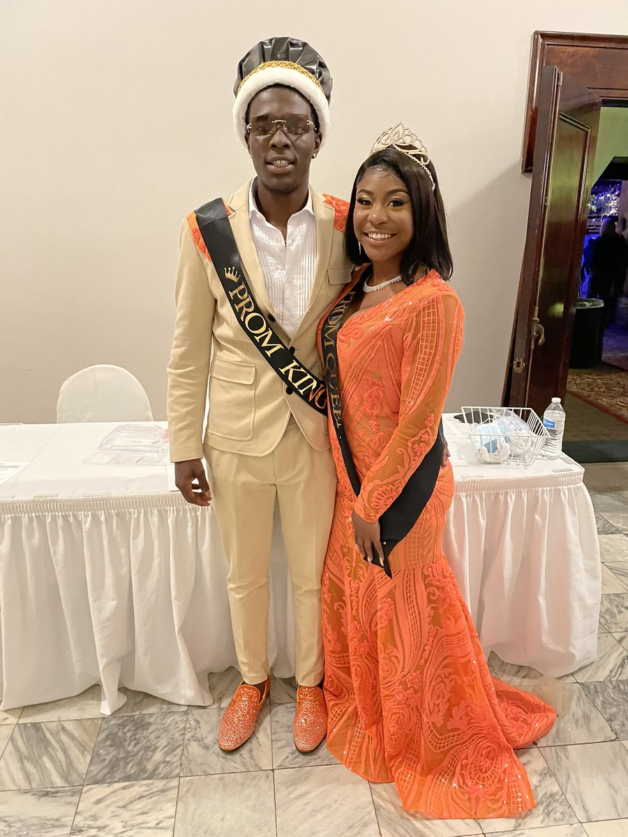 GMHS Prom King and Queen 2021: Elyjah Aekins &amp; Emani Anthony. Congratulations!