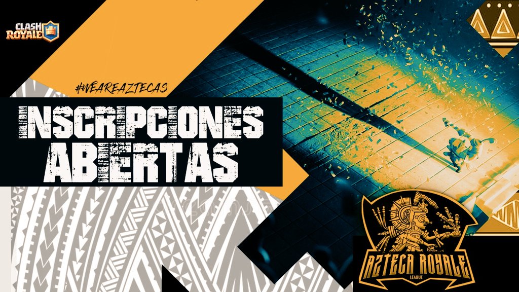 #CR ¡INSCRIPCIONES ABIERTAS!

#SéptimaEdición 🏆
📝22/48

Prizepool de 240 USD 💵
Inscripción de 6.70 USD 💵

¿Que esperas para inscribirte?

Compite para ganarte uno de los 3 premios!!! 🏆

Más información MD.
#WeAreAztecas.