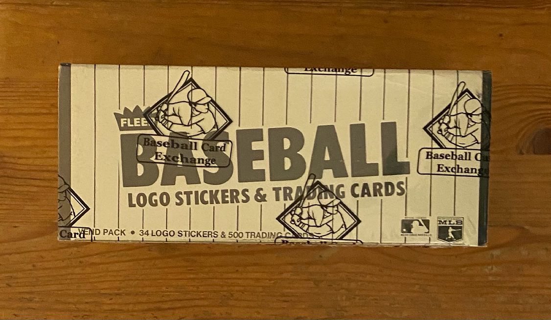 maevro's tweet image. 1984 Fleer Baseball Vending Box #BBCE Authenticated! Many thanks to @tanmanbbfan!! 🤙 #TheHobby