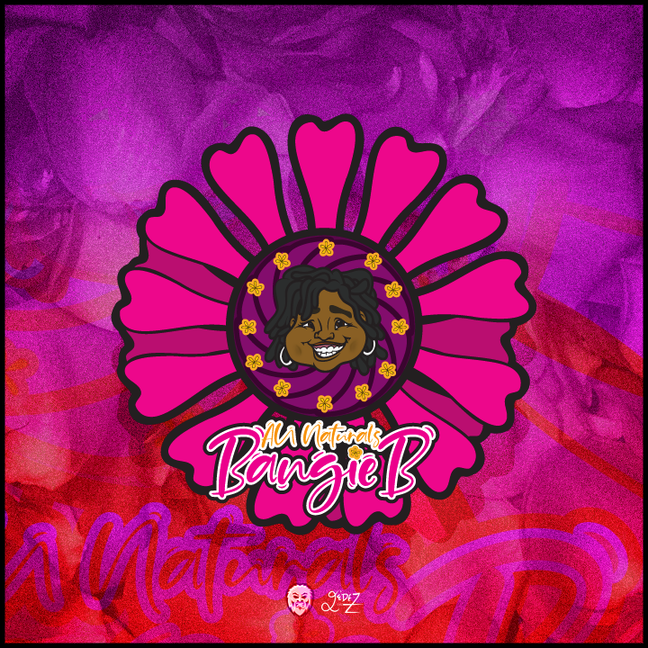 YetteeGraphics's tweet photo. "BangieB's AU Naturals" Wordmark + Emblem + Cartoon Animation Logo https://t.co/9JtHz6k8MX