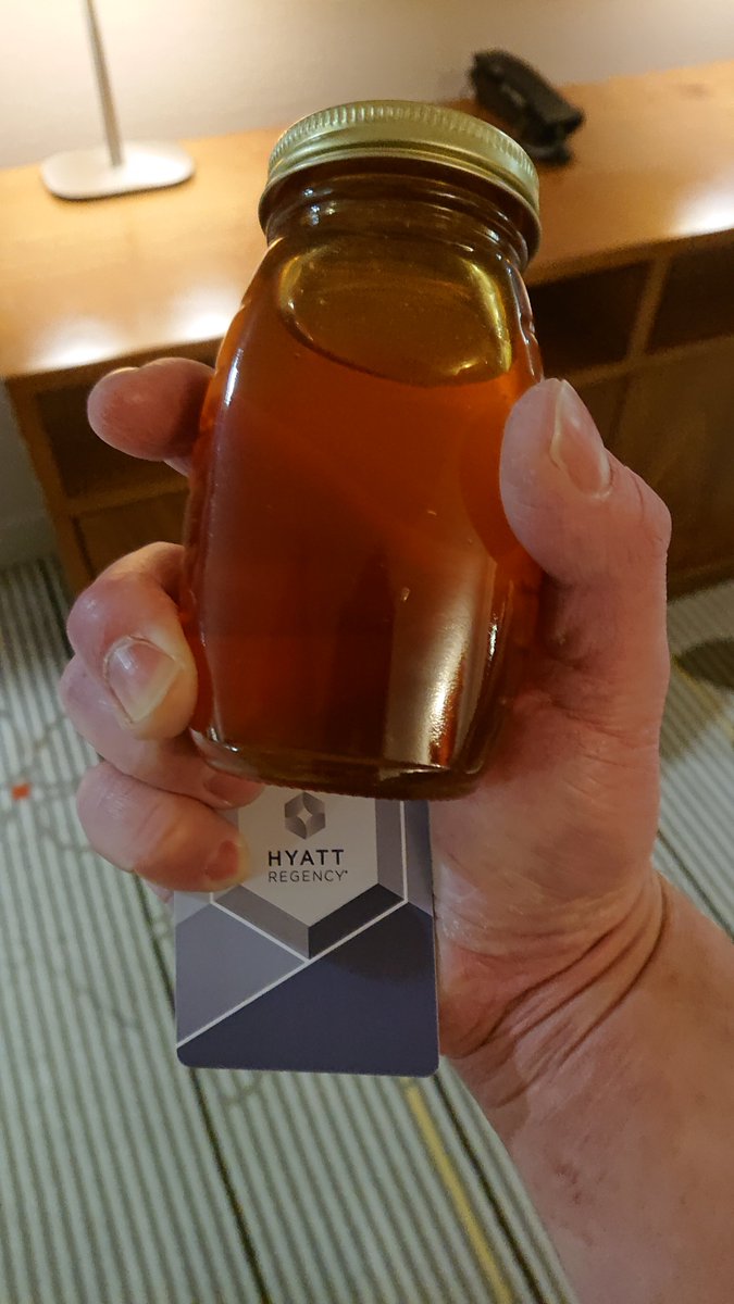 The Hyatt Regen-bee gave me a thing of honey <a href="/HyattRegencyJC/">Hyatt Regency Jersey City</a>