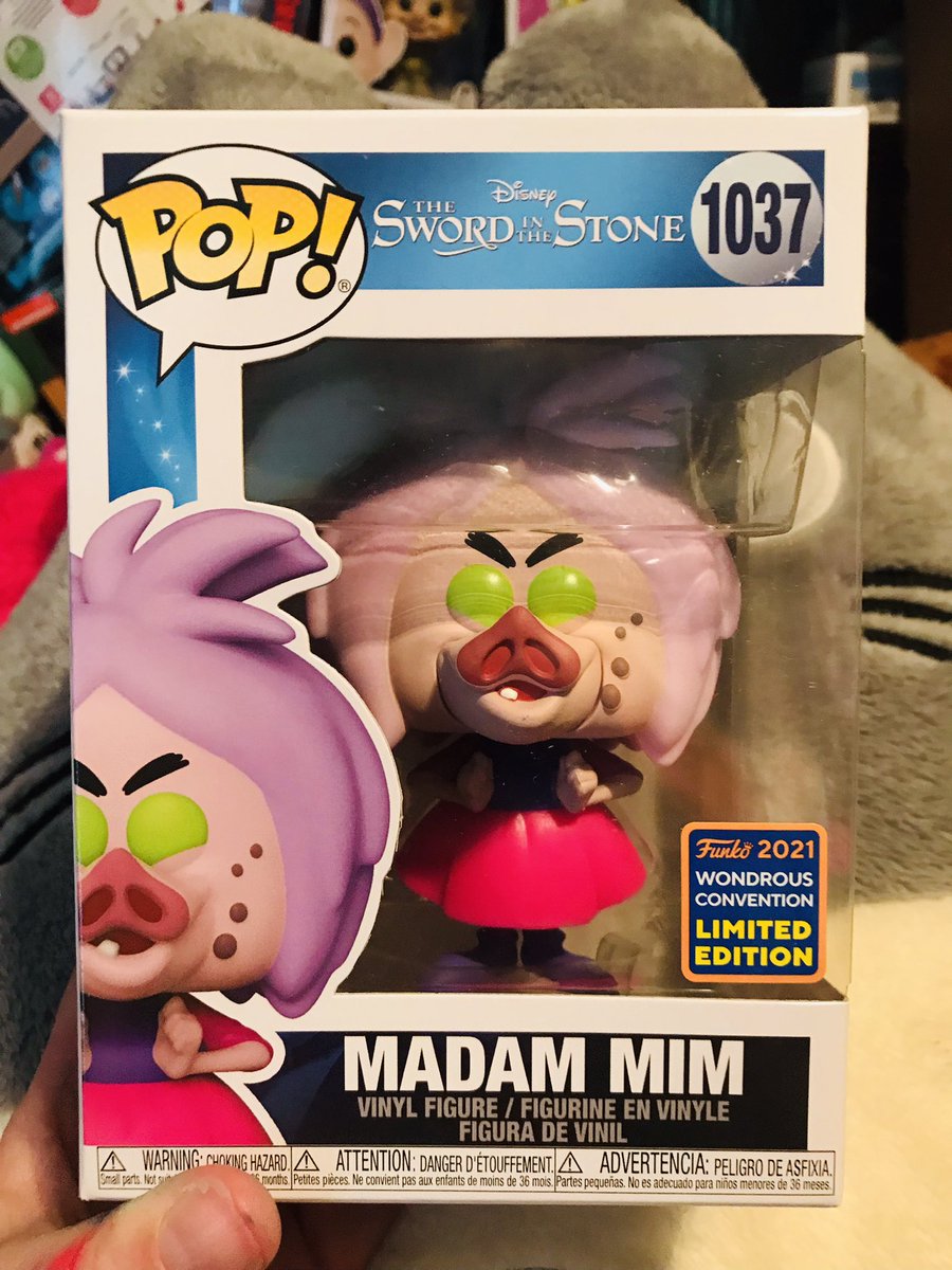 PateeSondra's tweet photo. Funko Pop! Disney: Sword In The Stone - Pig Faced Madam Mim (Wondrous Convention)
#funkocollector #toycollector #funkoaddict #plastictoys #vinyltoys #swordinthestone #ConventionExclusive #funkocommunity #madammim #DisneyPop #nerdlife https://t.co/gJWkEZBa1A