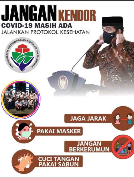 Rinaldibm11's tweet photo. Jaga protokol kesehatan .agar terhindar dari penyebaran COVID-19 https://t.co/9Bfkq8m8iN