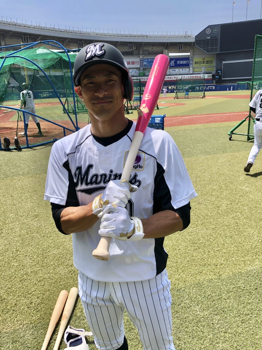 千葉ロッテマリーンズ荻野貴司選手バット