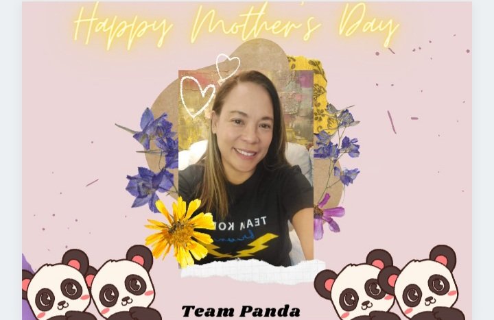 Hi tita <a href="/queenb0808/">QueenB</a> 😊
Happy Mother's Day po. Wishing you all the love and happiness. Keep safe always. Godbless you po. 💛💛💛

From Team Pandas with love 💛
@kobiemine <a href="/browniieessss_/">browniieess🐼</a> <a href="/Kobie_smile/">ELIA🐼</a> <a href="/Kobaeby/">Kobiebi</a> <a href="/manellshhh/">manellshh 🐼</a> @stepmerish @kobienation