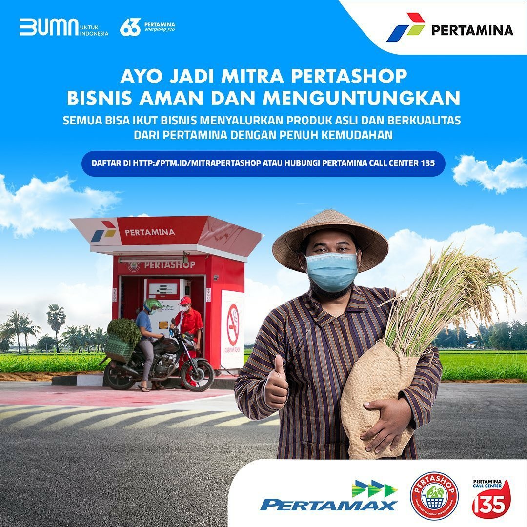 Jadilah salah satu penyalur BBM asli untuk negeri dengan cara menjadi mitra #PertashopPertamina. Mudah caranya dan dapatkan keuntungannya dengan modal yang terjangkau.