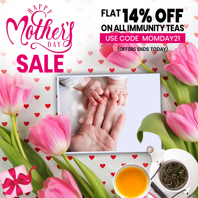 GoldenTipsTea's tweet photo. Happy Mothers Day. Give your Mother the Gift of Immunity.
Buy Any Immunity Booster Teas and Get a Flat 14% Discount.
Use Code - MOMDAY21 (Offers Ends Today)

Shop Now- https://t.co/PyLdXicof9
.
.
#MothersDay  #MothersDayGift #ImmunityTea #GoldentTipsTea https://t.co/itAZs8rsSz