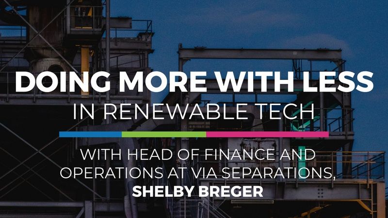 ALLYEnergyInc's tweet photo. Shelby Breger, Head of Finance & Operations at #ViaSeparations, a climate-tech start-up increasing process efficiency for the industrial sector, joined us on the Voices of Energy podcast. Her passion is to bring economical innovations to #energy.
⬇️
https://t.co/iAmIQcrTyK https://t.co/VFoUn2ZAcf