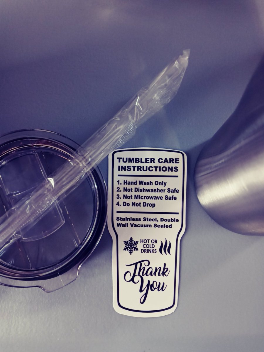 essence_elegant's tweet image. Keep your tumblers looking fresh out of the package!
Every one of our cups comes with a straw, lid and care instructions!