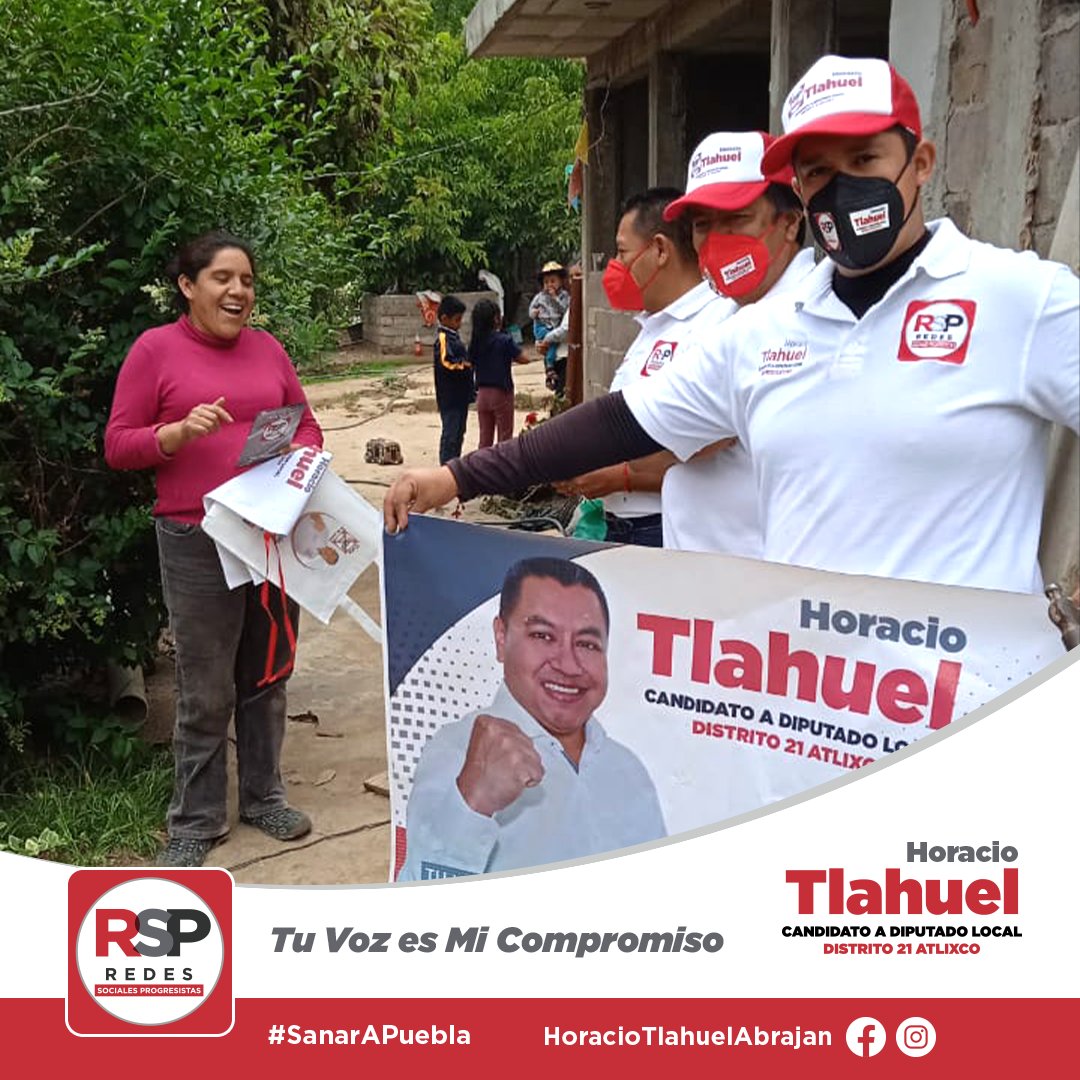 abrajan9's tweet photo. ¡Gracias por otro día más de su cariño, apoyo y sobre todo de su gran aceptación! ¡No les fallaré!
#HoracioTlahuel #SanarAPuebla #SanarAMéxico #YoSoyProgresista #Tecuanipan
#SantaIsabelCholula
#SanGregorioAtzompa
#Distrito21LocalPuebla
#Atlixco
#RSP https://t.co/hskKZlfUmC
