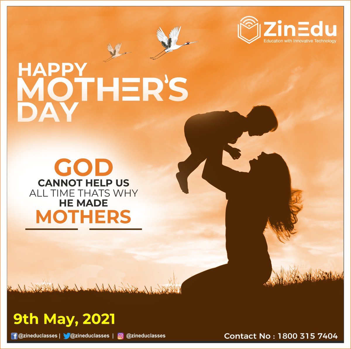 ZineduClasses's tweet photo. ZinEdu salutes and celebrates the mothers in our lives. Who selflessly nurtures us and make us the human we are.This #Mother'sday thank your mother through the language of love and care
#happymothersday #motherhood #ZineduLive #ZinEduClasses #SensibleLearning #StayHome #StaySafe https://t.co/GJ0VdeN012