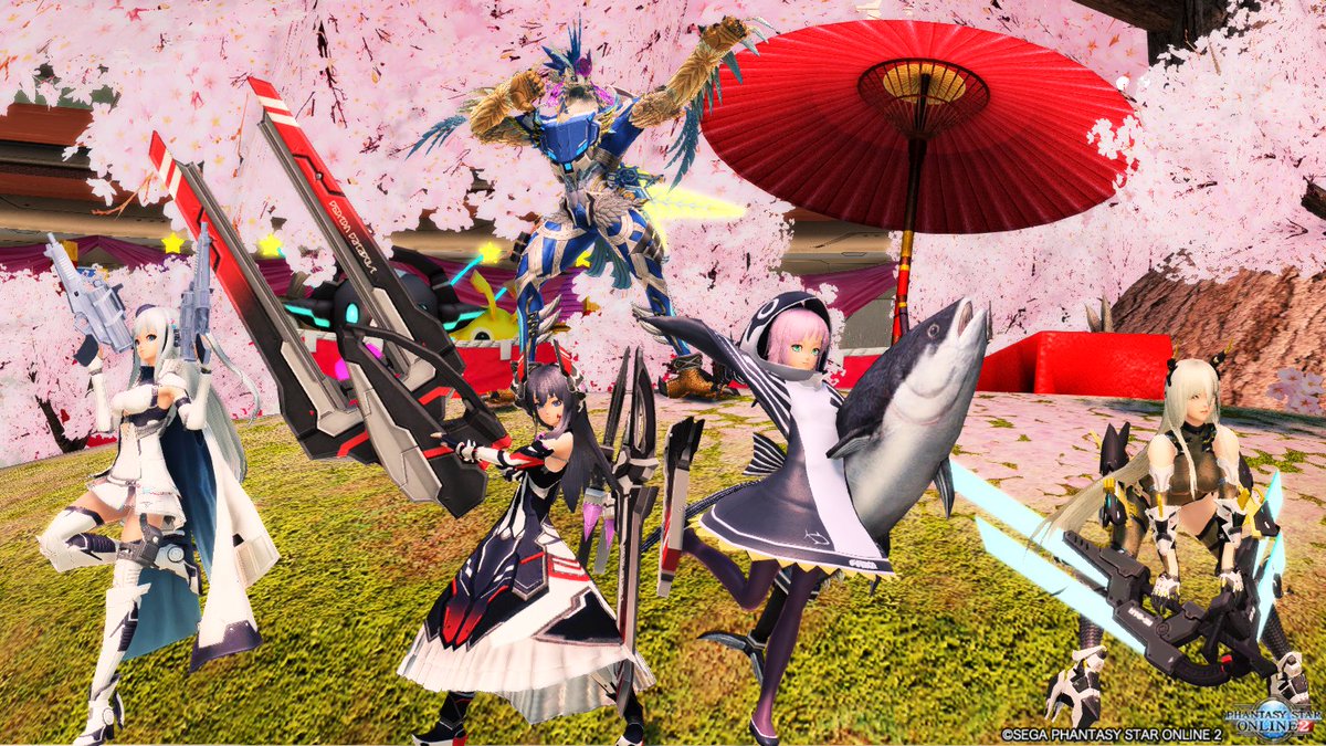And then we head back to our ship for more photos + friends joined! #PSO2GLOBAL  #PSO2  #PSO2_SS