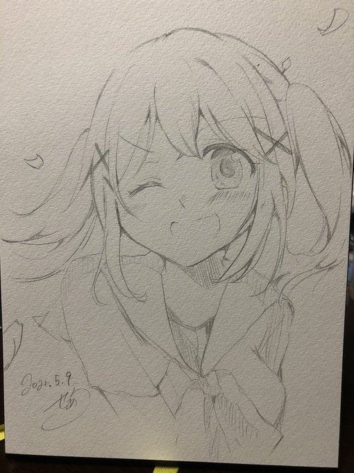 アナログで有咲ちゃんらくがき🌸 