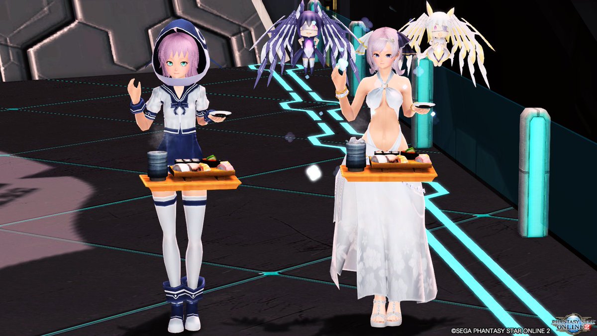 Closing this thread with beachwear Fornis and Tuna~ #PSO2GLOBAL  #PSO2  #PSO2_SS