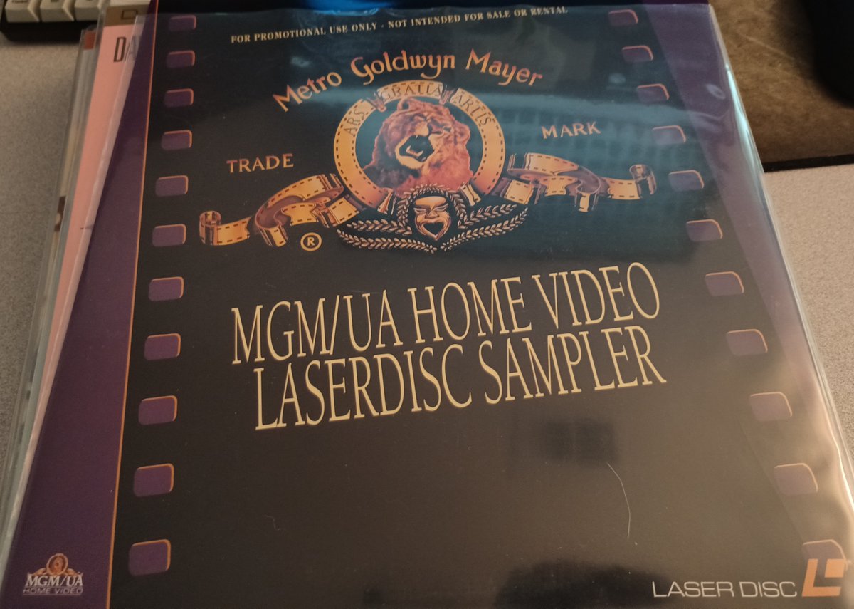 an MGM/UA Home Video Laserdisc Sampler.I think I actually have this one already? I think at one point they were just including it with laserdisc players.