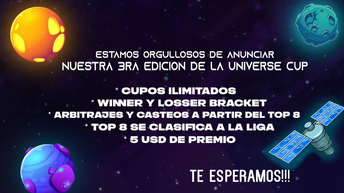 universe (@league_universe) on Twitter photo #ClashRoyale 
#3ra edición de la copa 
REQUISITOS :
Seguir a:
- <a href="/league_universe/">universe</a> 
- <a href="/Boyka_Cr01/">Boyka</a>  
- @TwentyChriis
- <a href="/fabricio_fienco/">Fabricio Fienco</a> 
Suscribirse): *twitch.tv/piplup05 
- Etiquetar 3 equipos 
Dar RT y ❤️
Pruebas al md💈
Plazo de inscripción :martes 11 a las 21🇵🇪 #ClashRoyale 
#3ra edición de la copa 
REQUISITOS :
Seguir a:
- <a href="/league_universe/">universe</a> 
- <a href="/Boyka_Cr01/">Boyka</a>  
- @TwentyChriis
- <a href="/fabricio_fienco/">Fabricio Fienco</a> 
Suscribirse): *twitch.tv/piplup05 
- Etiquetar 3 equipos 
Dar RT y ❤️
Pruebas al md💈
Plazo de inscripción :martes 11 a las 21🇵🇪