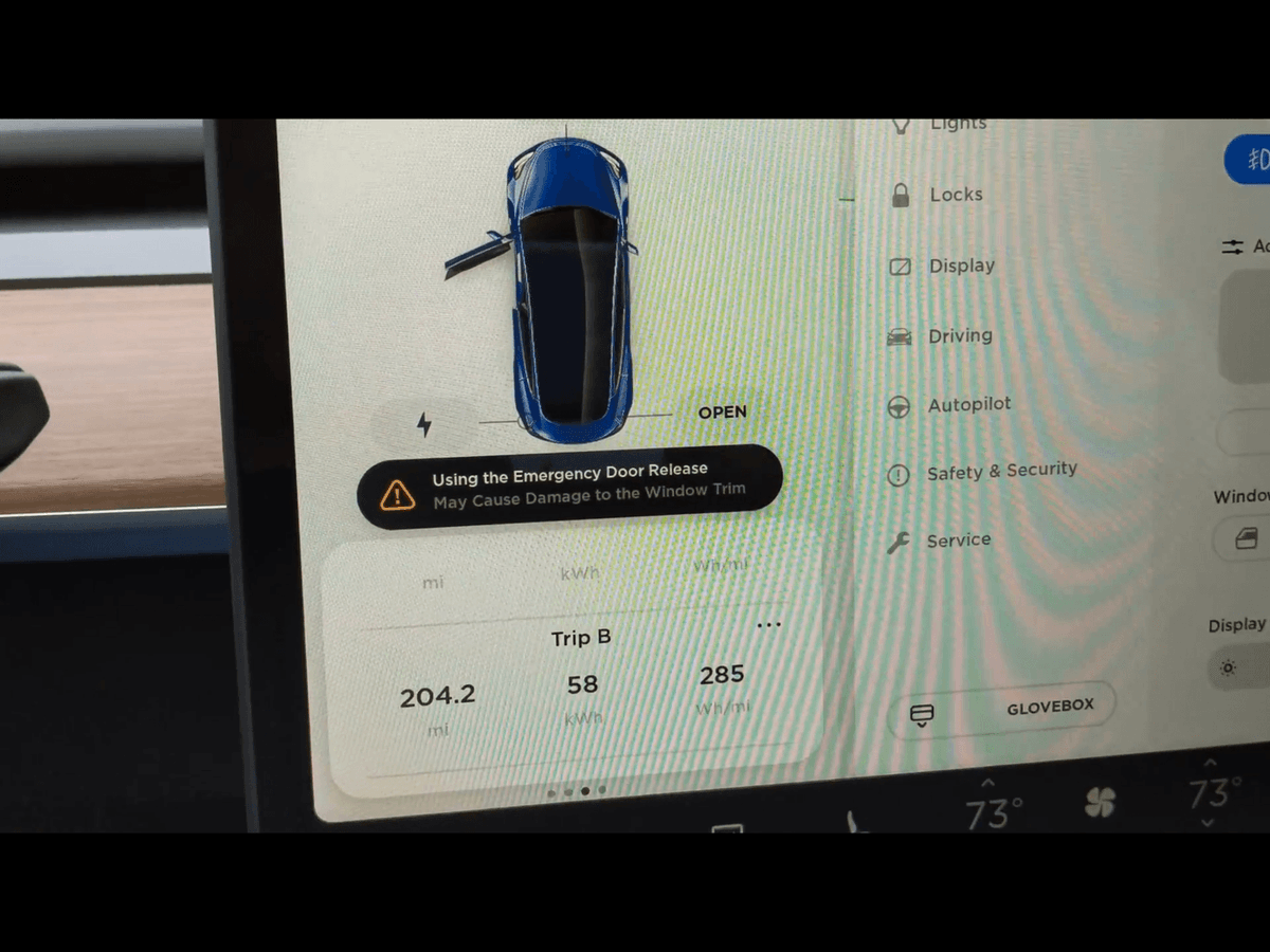 A low point of my first Tesla Model 3 drive occurred when I tried to exit the vehicle by opening the door with the door handle. This is NOT OK and the vehicle quickly beeped an error message informing me that I may have literally ruined this $45,000 spacecar that I cannot afford