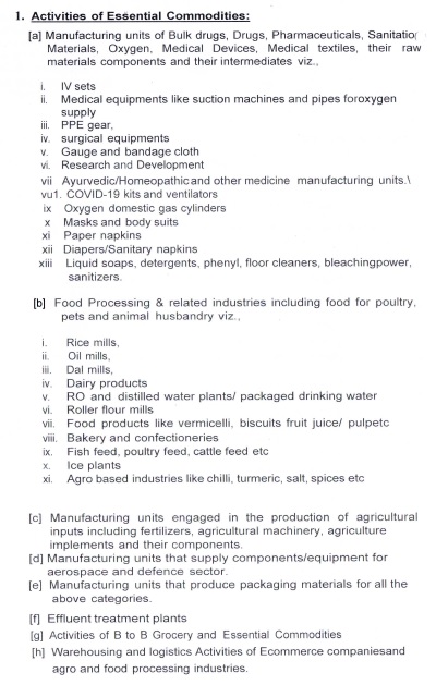 Dr Vikram Amathe Dcp L O Belagavi City Essential Commodities Industries Allowed To Work During Lockdown No Other Industries Will Be Open Plz Co Operate T Co Htdqkct7pg Twitter