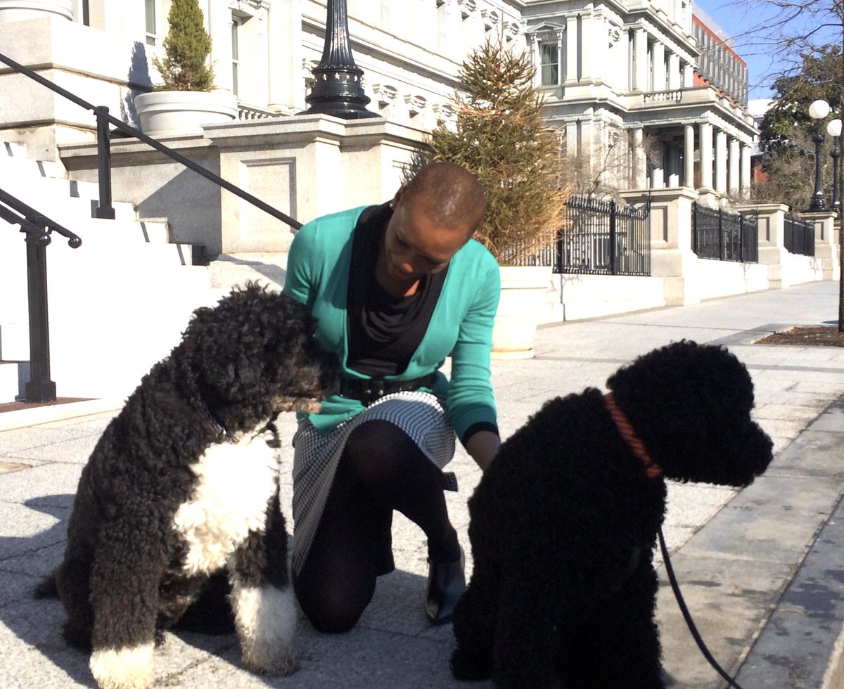 ClaudiaLGordon's tweet image. Rest In Peace across the Rainbow Bridge sweet #Bo🐾 Heartfelt condolences to @BarackObama,  @MichelleObama, Sasha + Malia. #FirstDogs #Obama44
