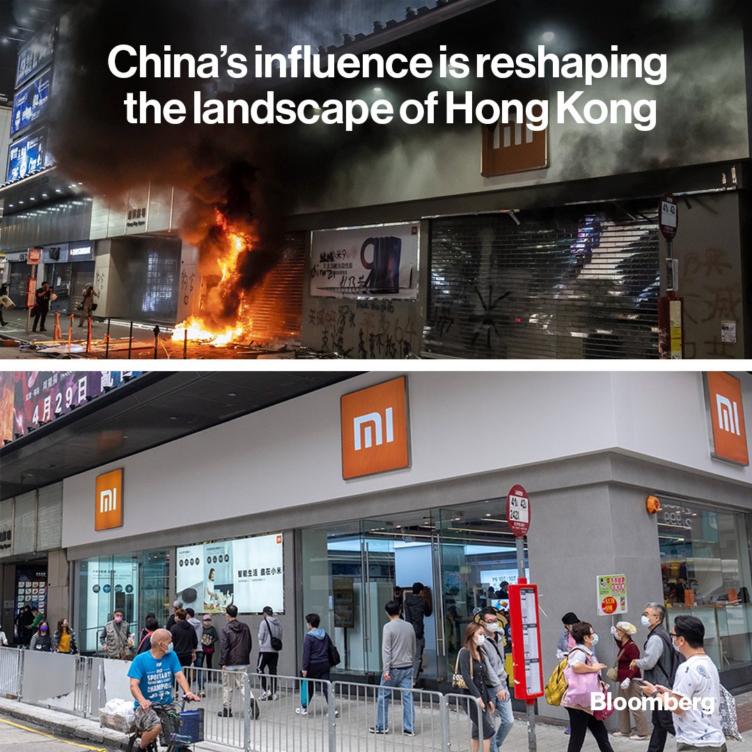 Evidence of China’s heavy hand is all around Hong Kong, from shuttered storefronts to barricaded buildings.
Explore how Hong Kong has changed in before-and-after photos ⬇️ More: https://t.co/dgz2b0DcQ7 https://t.co/Q3xCVCx4pt