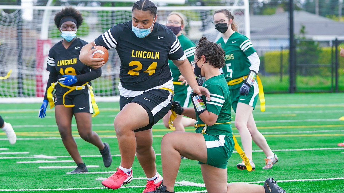 Seahawks's tweet photo. We are proud to partner with @usnikefootball, @NFLFlag, @wiaawa, and @TacomaSchools to bring the state's first girls high school club flag football league to Pierce County. 🤩

Today the clubs kicked off their season during their opening jamboree at Wilson High School in Tacoma! https://t.co/bBbRIWPJff