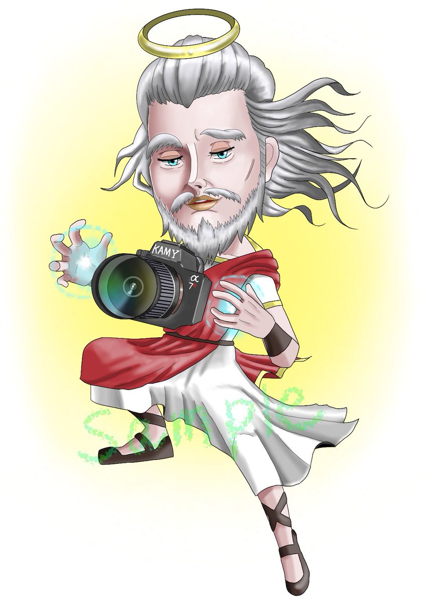 緋野 雪弥 江戸っ子絵師 ココナラ からご依頼いただいたキャラクター制作 神様 カメラを持っている アンニュイ でユニーク というご希望で描きました 前前撮りの神さま はこちらから T Co Dq4qwijf1b イラスト イラストレーター