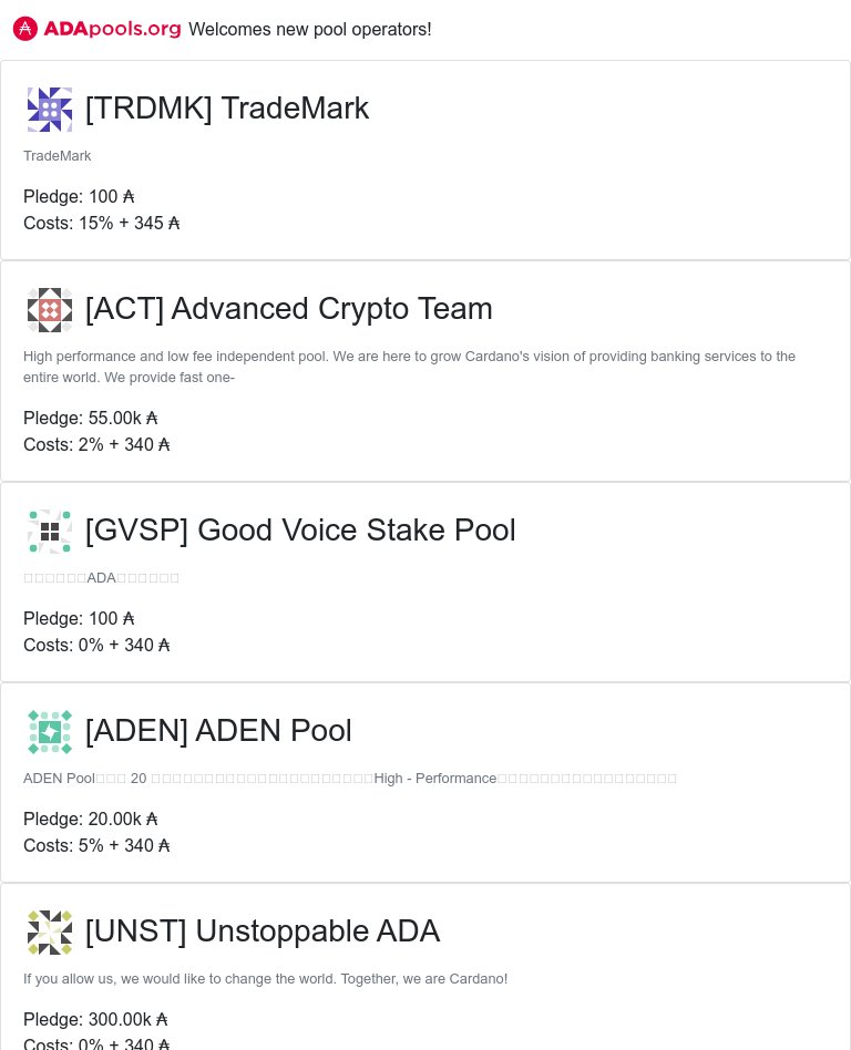 cexplorer_io's tweet photo. https://t.co/xw0WREABJG welcomes new pools!

 #TRDMK #TradeMark #ACT #Advanced Crypto Team #GVSP #Good Voice Stake Pool #ADEN #ADEN Pool #UNST #Unstoppable ADA #MOBC0 #MOBC StakePoolServer #CTEC2 #CTEC2 Stake Pool #cardano $ADA 
 👉 https://t.co/ujXY0tIcr5 👈 https://t.co/4vkp6mMxhD