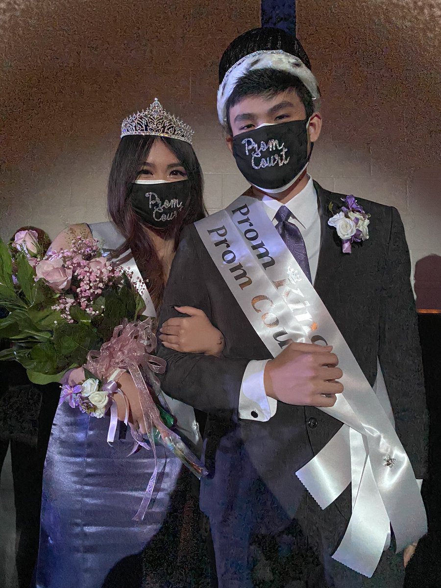 MrsBlueAce's tweet image. Congrats to Cleofe Buranday &amp;amp; Tri Nguyen our East High Prom 2021 King &amp;amp; Queen! #WeFlyTogether #EnchantedForrest #WPSProud