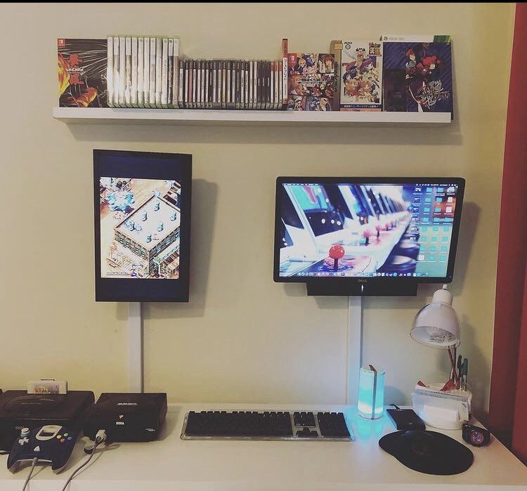 mightybotstudio's tweet photo. Shooter shrine self photos inbound! #shmup #shmuplife #RETROGAMING https://t.co/TWBiwZTtd4