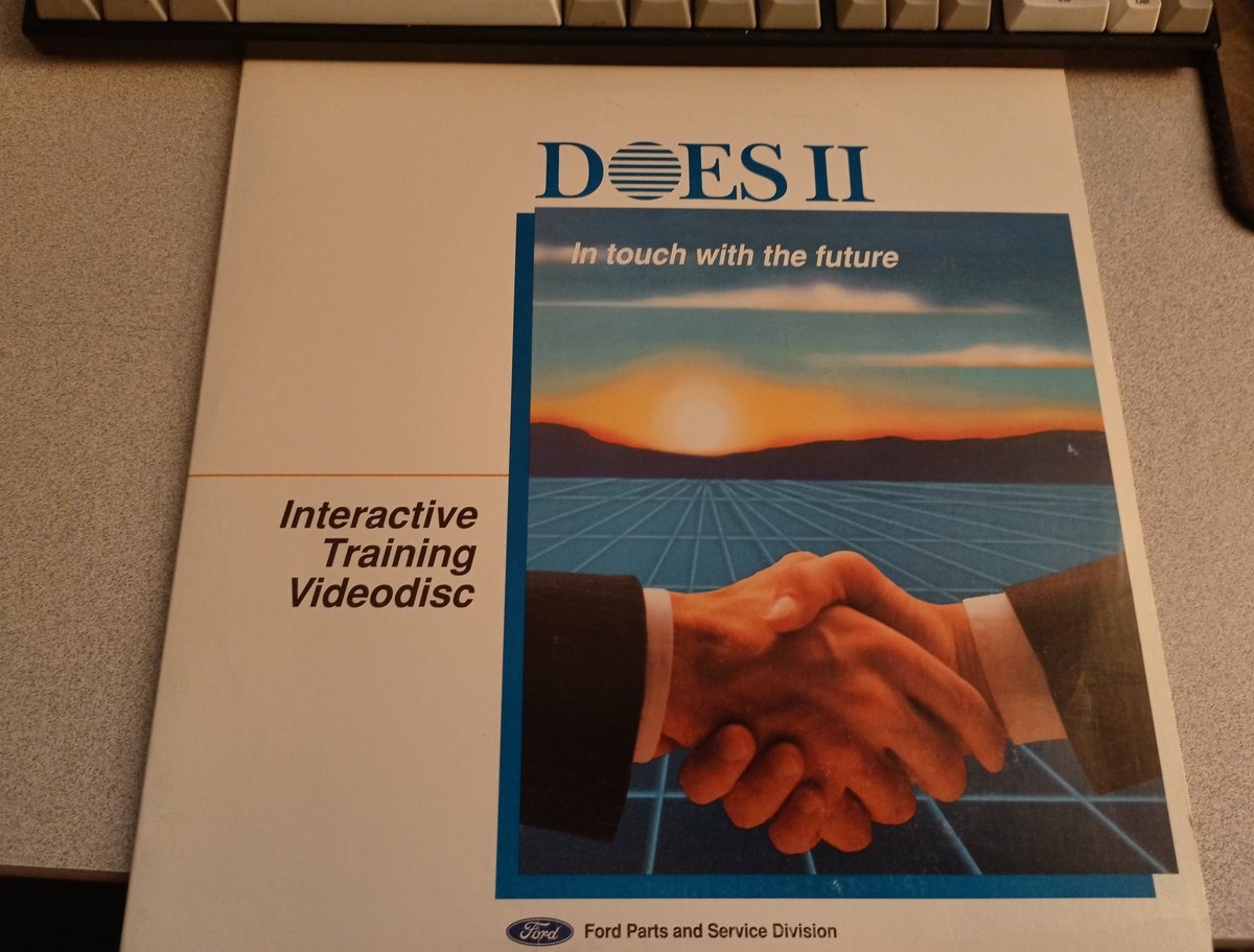 DOES II: Interactive Training Videodisc! DOES is apparently the parts order entry system FORD used back in... unknown year? It doesn't appear to have anything to do with deer. (Sorry, Kortney)