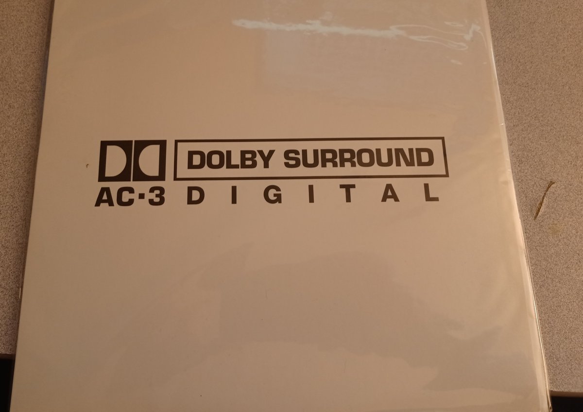 So the Dolby Surround AC3 Digital disc appears to be a calibration disc. It's mainly various sounds at specific frequencies on specific speakers, so you can test your system.