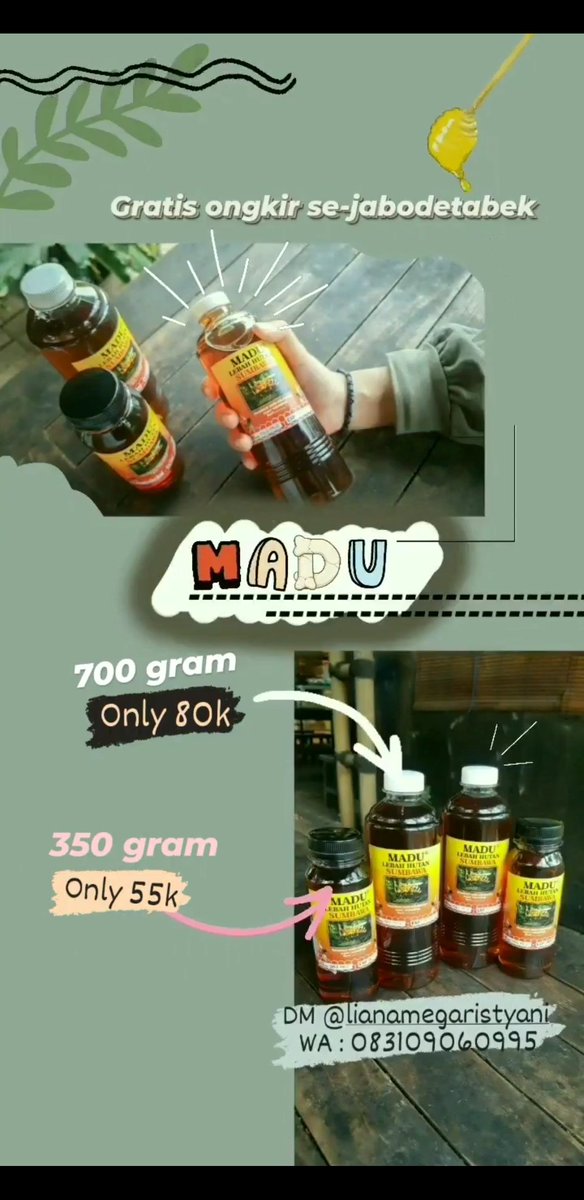 megalianaaa's tweet photo. @Husen_Jafar Madu Sumbawa Asli, monggo di beli... https://t.co/cK5b2IZ1ed