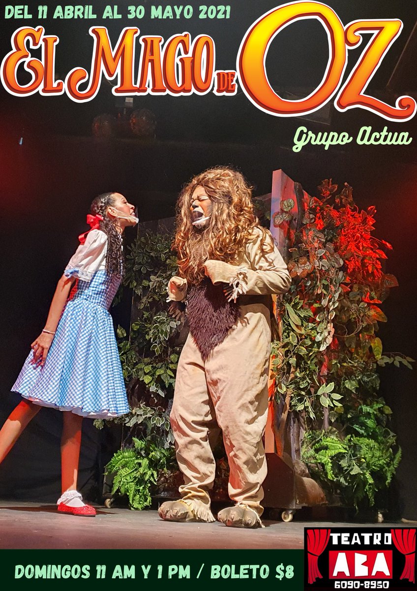 Domingo 11 am y 1 pm Boleto a $8