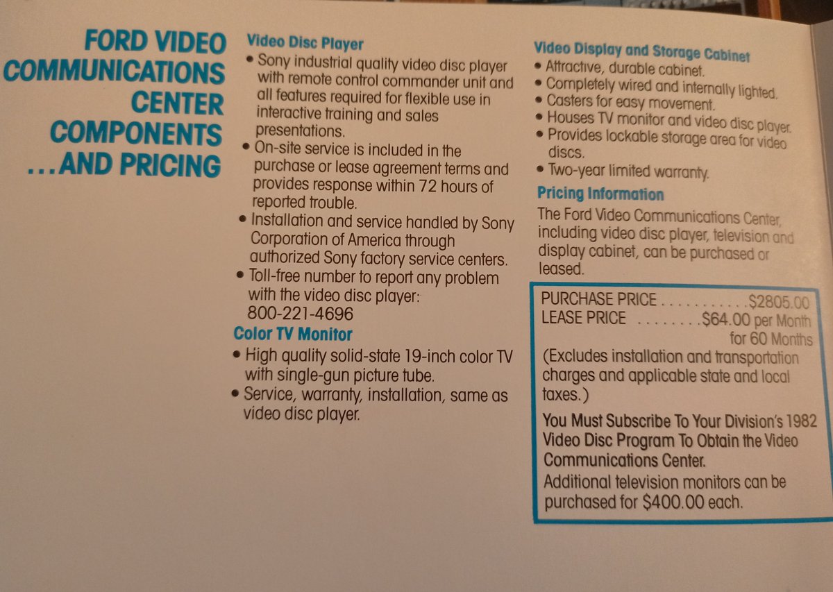 Some tech info. It's a Sony industrial player, and a 19" color TV.