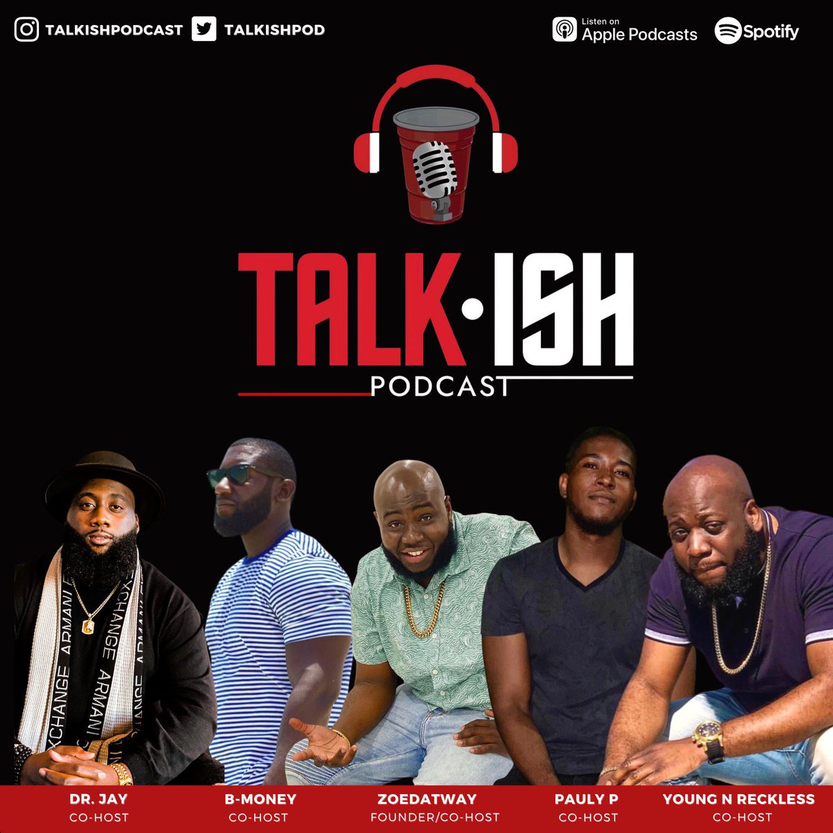 TalkishPod's tweet image. The Talk-iSh Podcast are Young Black Men discussing from Current Events to relationships &amp;amp; much more from our point of view.. We are Universal so we talk about everything no matter how wild it is but we keep it RAW. @talkishpod  
Link: linktr.ee/talkishpodcast