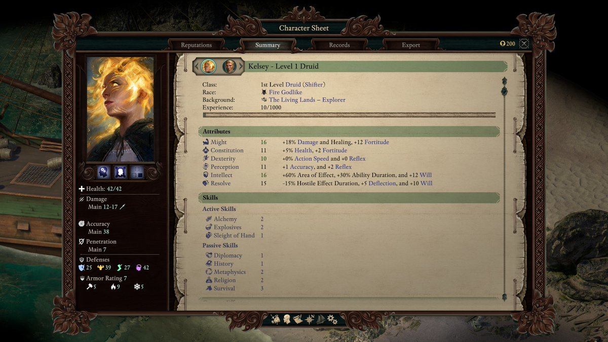 kelseyr713's tweet photo. Here's my #PoE character vs my #PoEII character! I tried to make her as close to the first game as possible (messed with attributes just a tidge though). https://t.co/grh1El1txs