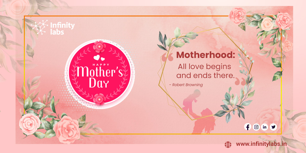 InfinityLabsIN's tweet photo. "Motherhood: All love begins and ends there." - Robert Browning
Here’s wishing everyone a very happy Mother’s Day 2021: https://t.co/Muwb7A9IiY
#HappyMothersday #Mothersday #MotherDay2021 #Motherhood #Love #Happiness https://t.co/BFWcdnVBaQ