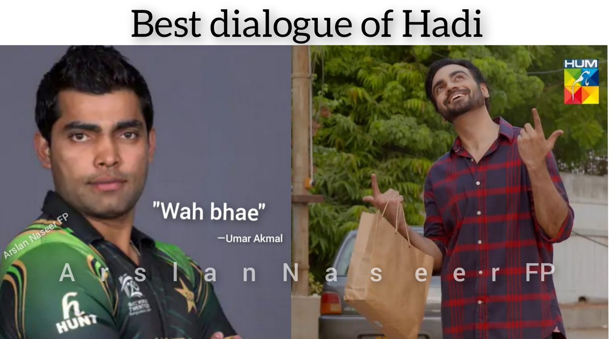 ArslanNaseerFP's tweet photo. Hadi's best dialogue😀
@ArslanNaseerCBA 
#hadi
#UmarAkmal
#ChupkeChupke https://t.co/aJU1Cu45Je