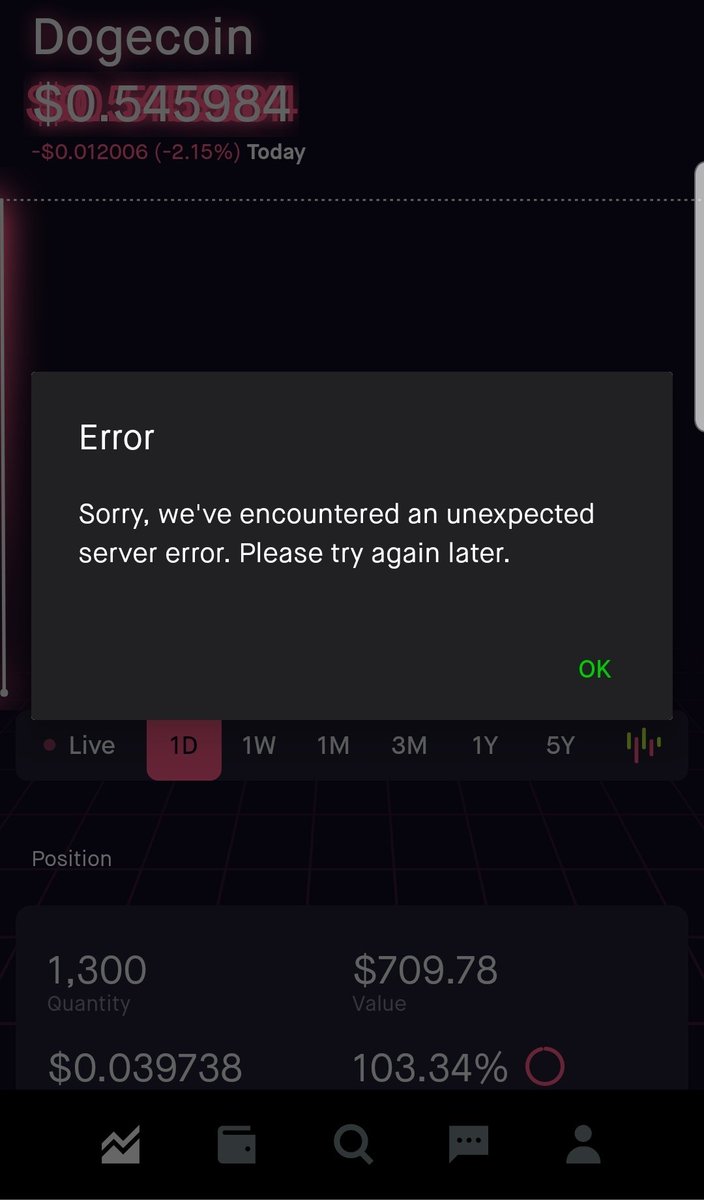 CCharactermedia's tweet photo. Guess I'm late to the party. This has been going on for a while now? @RobinhoodApp is so dirty. #whale #doge #dogecoin #DogeSNL https://t.co/PcPgrvceX1