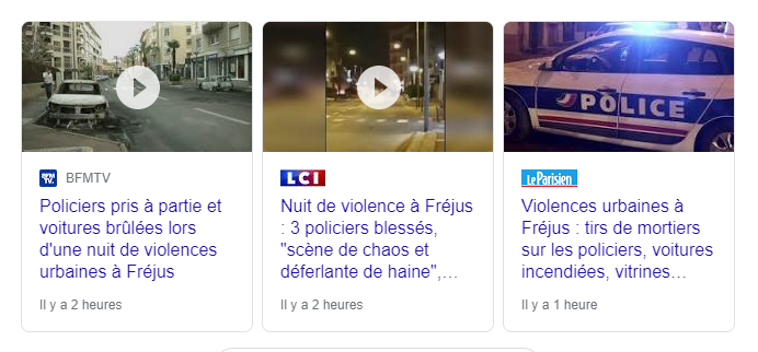 FrancisBack5's tweet photo. Nuit de violence à Fréjus, dont le Maire n'est autre que D. Rachline du RN (ex Front National).
Selon un policier "C’est une cité où la drogue est implantée "
Le RN qui fait de la sécurité son fer de lance, incapable de maintenir l'ordre dans les communes qu'il est censé gérer. https://t.co/o77cbGtoaU