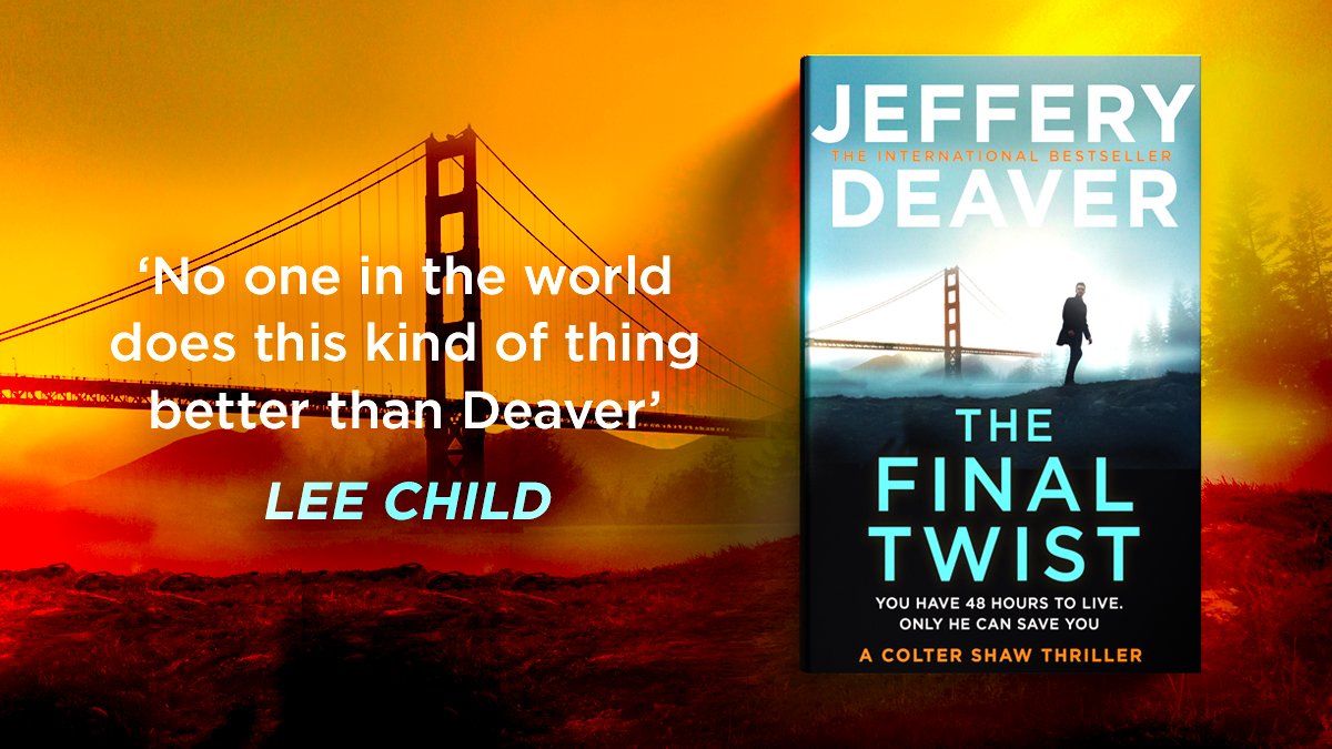 Hemlock_Press's tweet photo. The countdown is on! 🕙

@JefferyDeaver's #TheFinalTwist is out this week. Guaranteed to have you on the edge of your seat https://t.co/2x7JDZyXJf https://t.co/6wJ0bECBn1