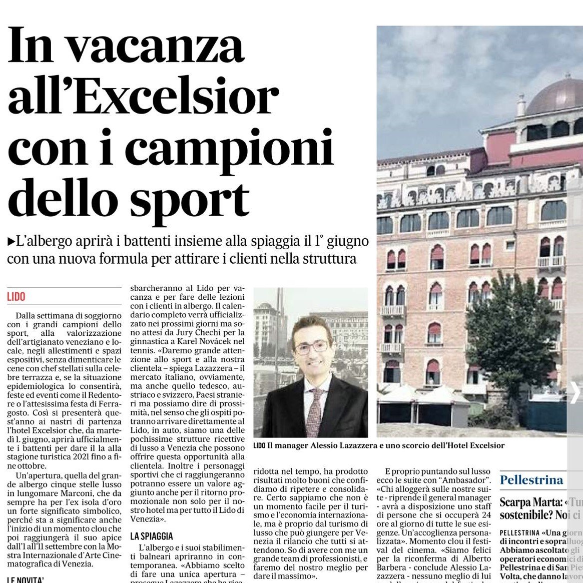 In vacanza all'#ExcelsiorVenice con i campioni dello sport
#JuryChechi
#KarelNováček
#ClaudioChiappucci
#ExcelsiorForYou #VeryExcelsior #ExcelsiorExperience #IconicLuxuryHotels #Venezia #Venice #Venedig #Venise #luxurytravel #besthotels #hotel #Summer2021
bit.ly/2Q0vpX6
