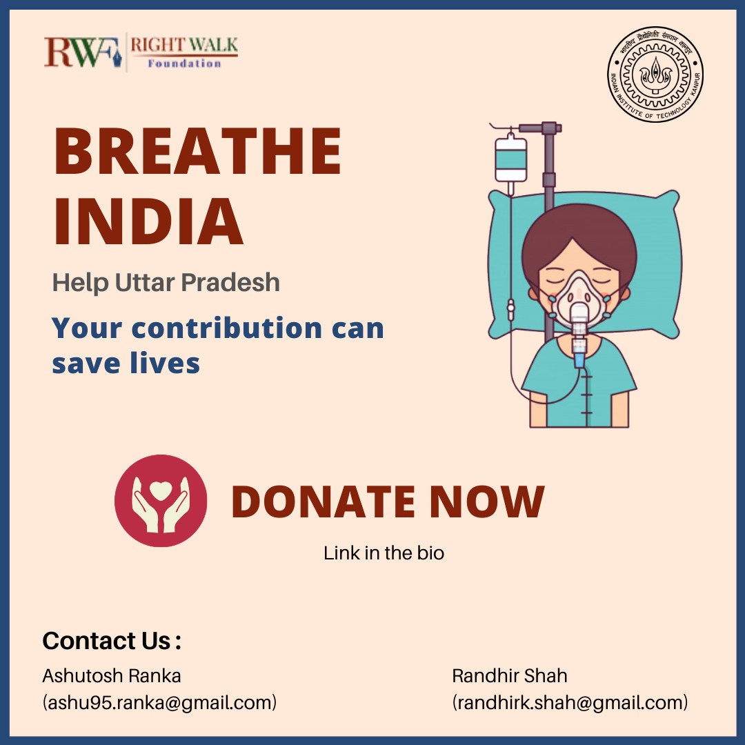 _breatheindia's tweet photo. In collaboration with RightWalk Foundation (@rightwalkindia ), we are trying to raise funds to procure concentrators and other medical equipment for slum-dwelling communities in eleven districts of UP.
Link to donate - https://t.co/DBoyxLcpHZ https://t.co/KG67qGtzzP