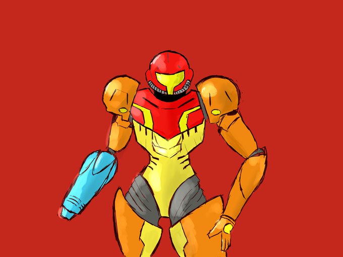 サムス完成!!
#絵師さんと繋がりたい 