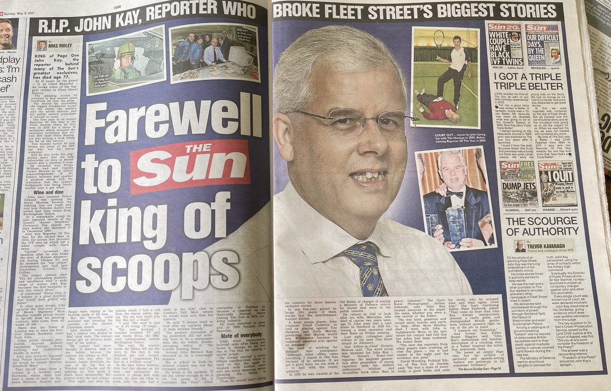 I can’t help but notice that this tribute to veteran Sun reporter John Kay omits an important event in his life - the time he murdered his wife