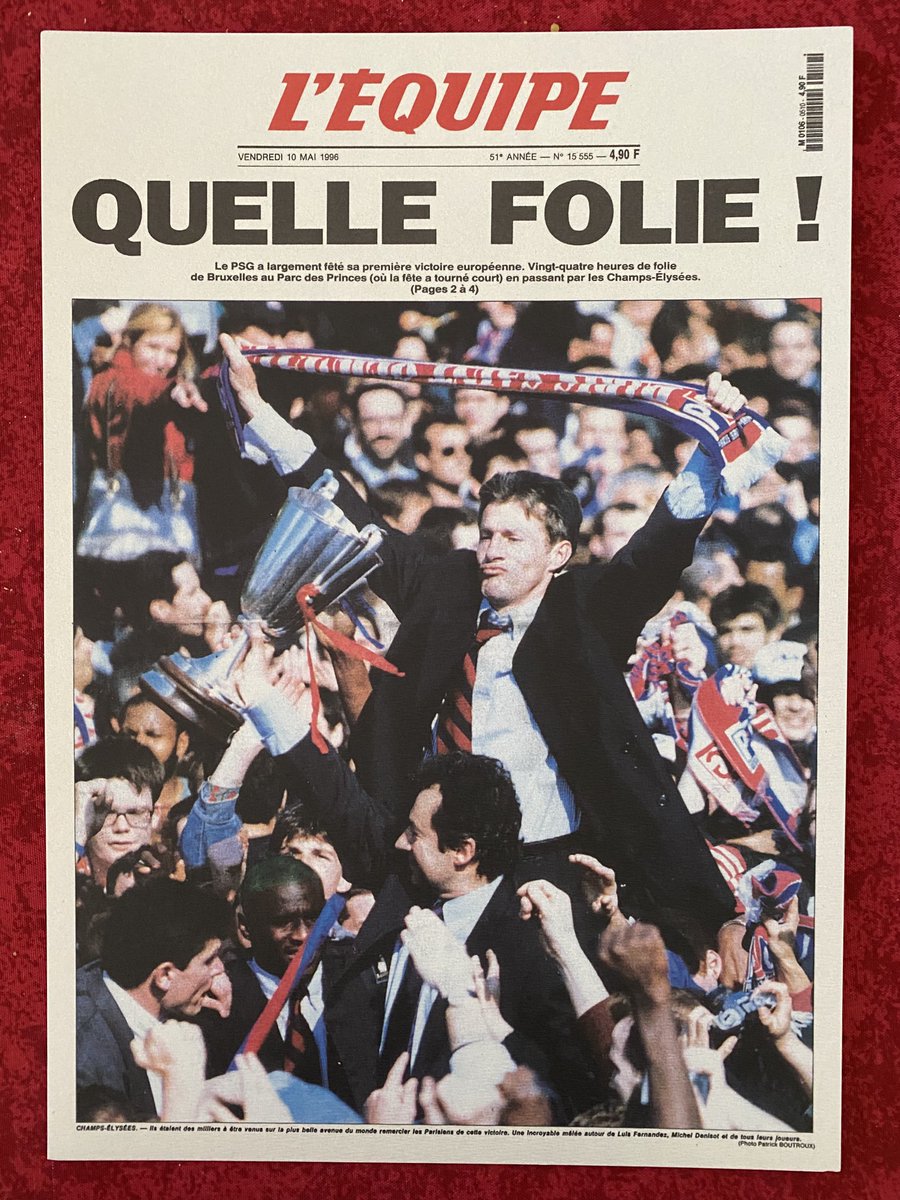 Il y a 25 ans, on va revivre cela bientôt ⁦<a href="/PSG_inside/">Paris Saint-Germain</a>⁩ ❤️💙🙏🏻🏆💪🏻