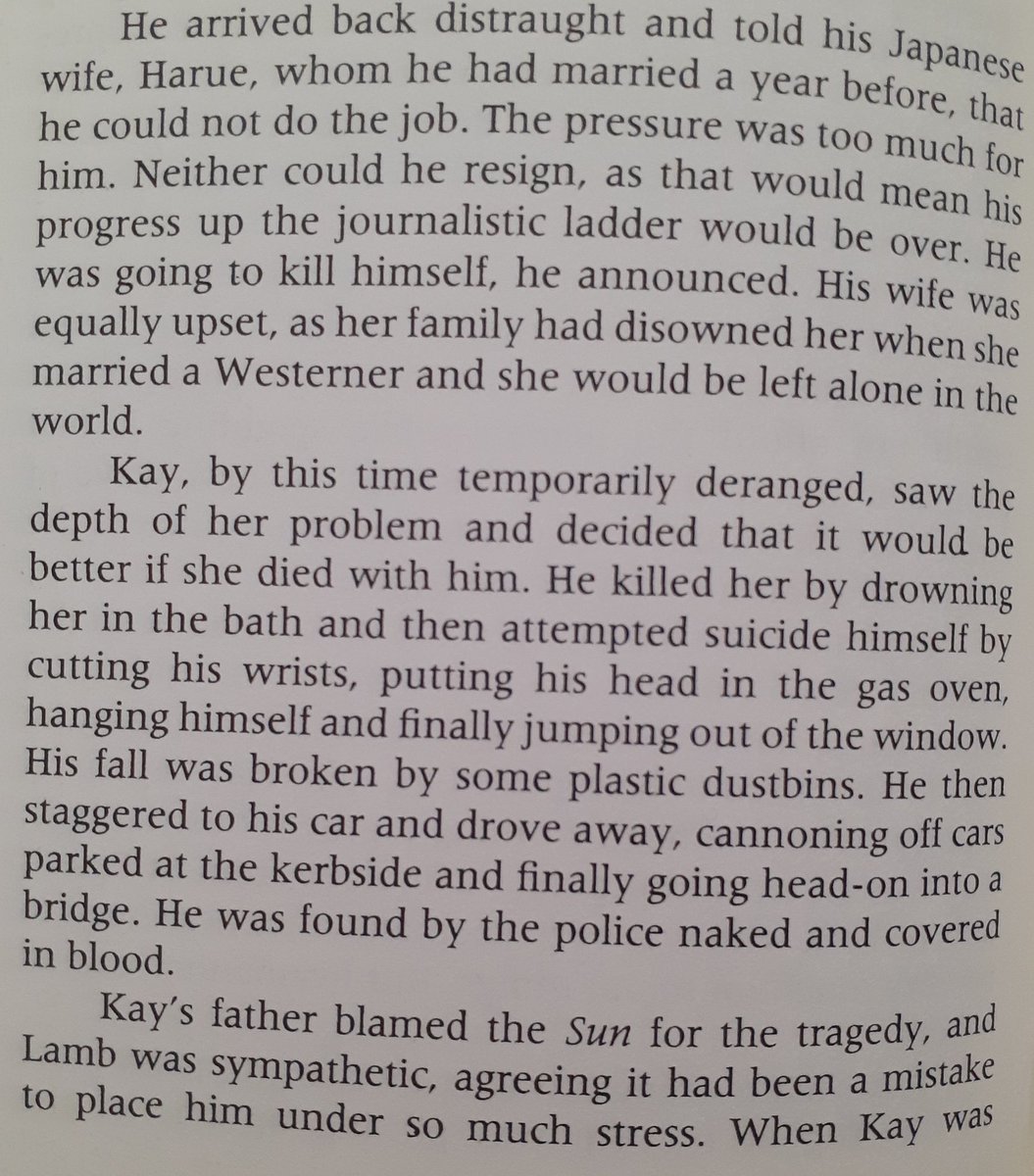 I can’t find my version of Stick it Up Your Punter but here’s a bit more about it. Surely it warranted a line or two in his obit, if only about how gracious the Sun was to rehire him after the murder and helped rehabilitate him?