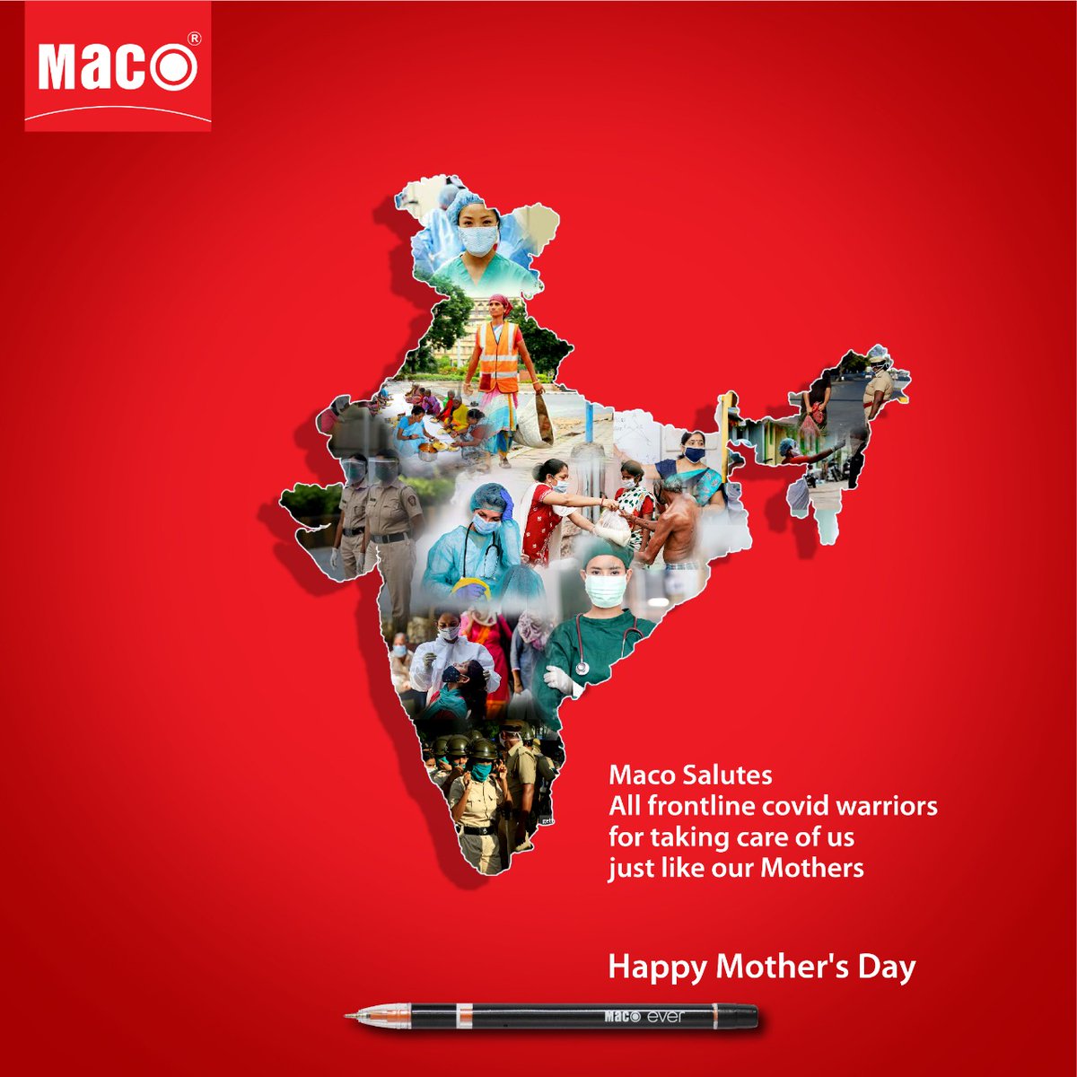MacoPens's tweet photo. We salute all frontline Covid warriors to take care of us just like our mother's. ❤️

Happy Mother’s Day!

#macopens #happymothersday2021 #MothersDay2021 #MothersDayDelight #Blessings #Respect #SaluteToCoronaWarriors #Share https://t.co/7Lf4VqauEO